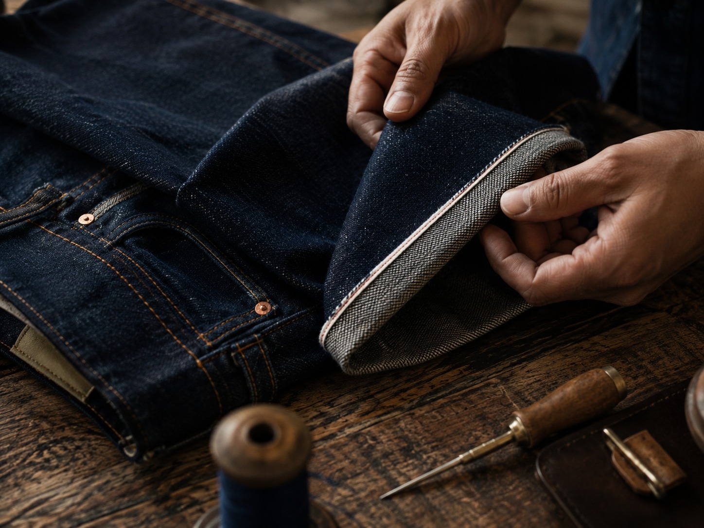 Denim detail